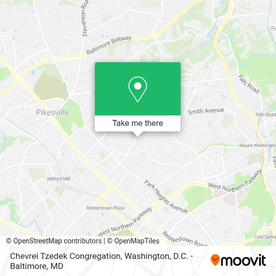 Chevrei Tzedek Congregation map