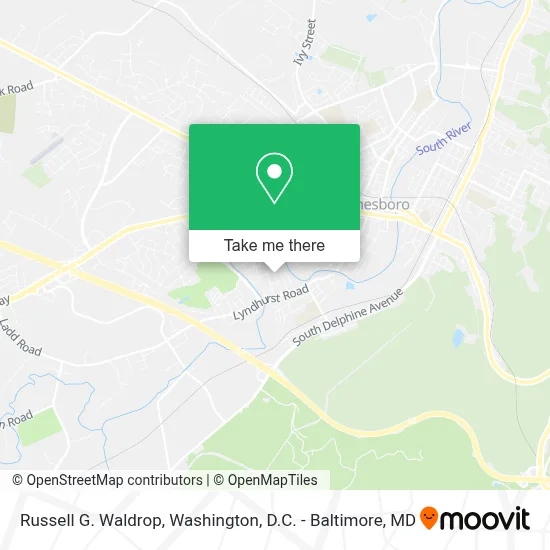 Russell G. Waldrop map