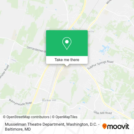 Musselman Theatre Department map