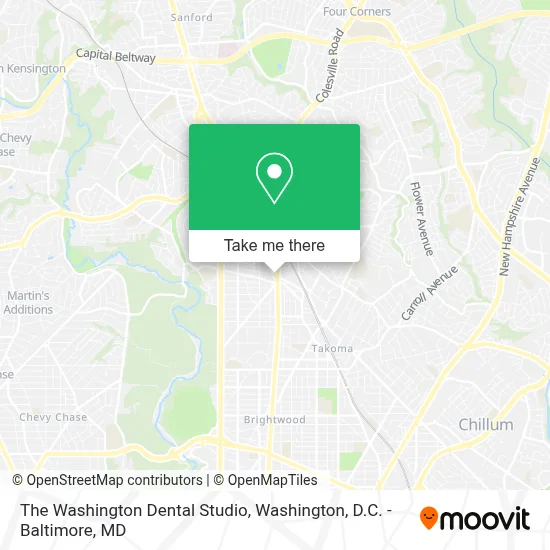 The Washington Dental Studio map