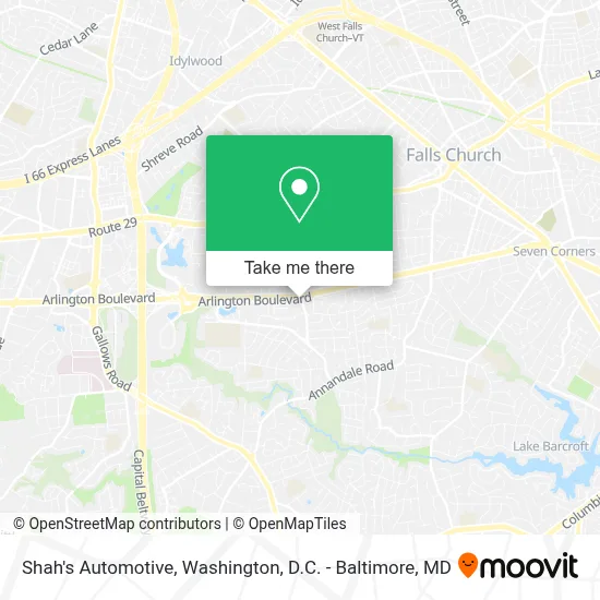 Shah's Automotive map