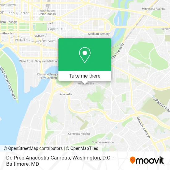 Dc Prep Anacostia Campus map