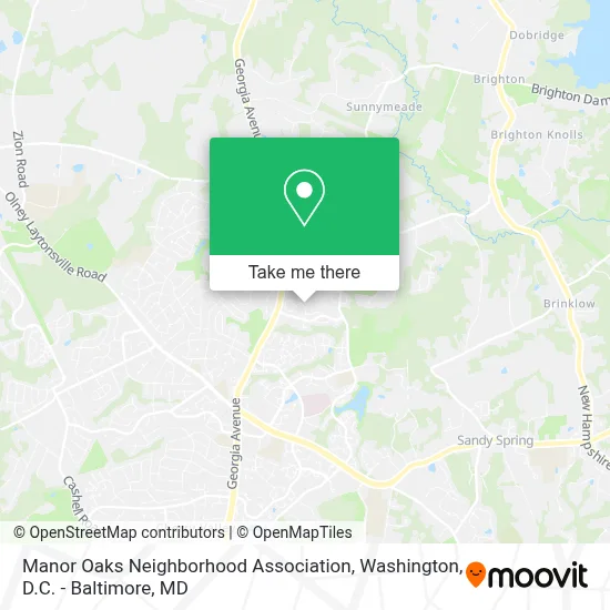 Manor Oaks Neighborhood Association map