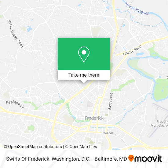 Swirls Of Frederick map