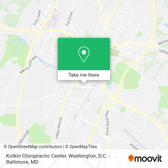 Kotkin Chiropractic Center map
