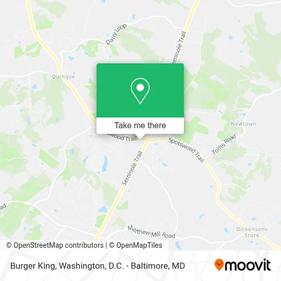 Burger King map
