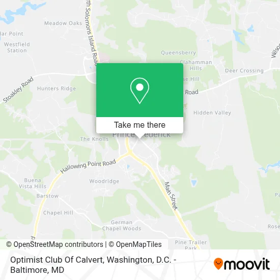 Optimist Club Of Calvert map