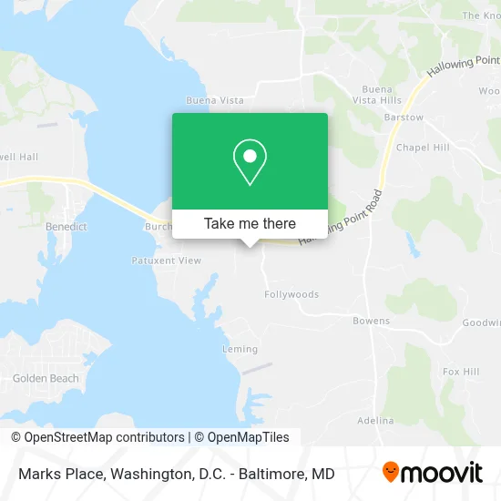 Marks Place map