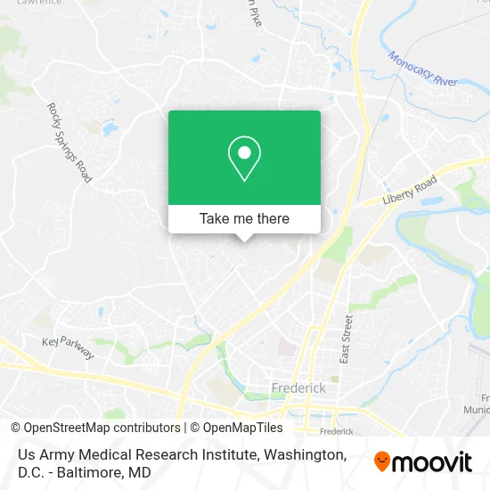 Us Army Medical Research Institute map