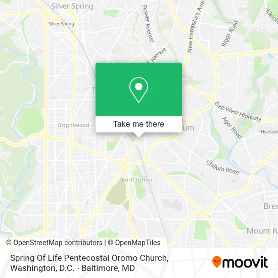 Spring Of Life Pentecostal Oromo Church map