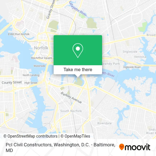 Pcl Civil Constructors map