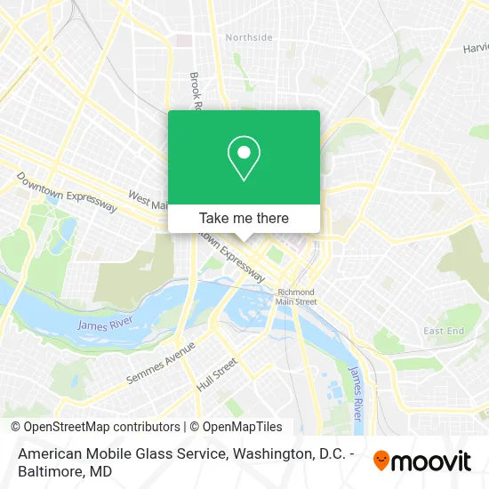 American Mobile Glass Service map