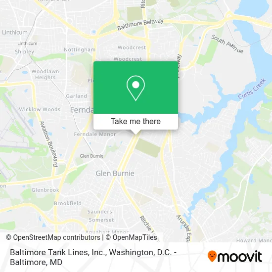 Baltimore Tank Lines, Inc. map