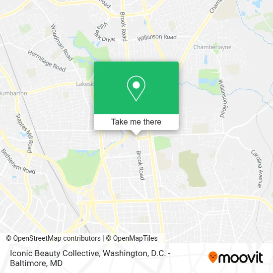 Iconic Beauty Collective map