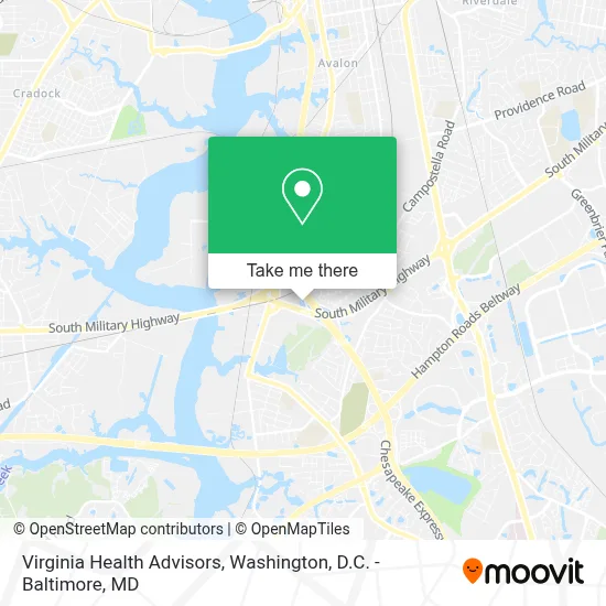 Virginia Health Advisors map