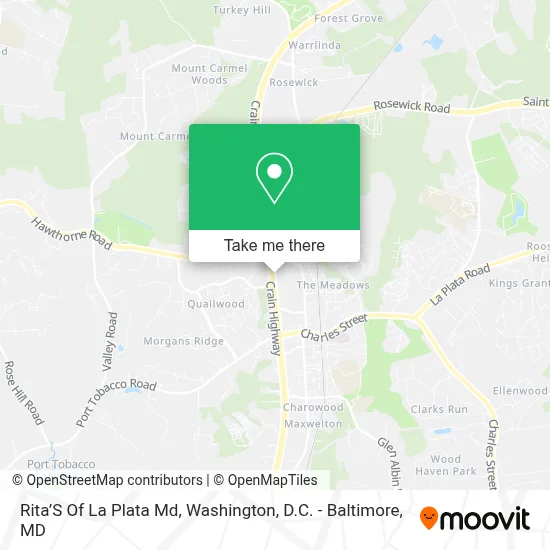 Rita’S Of La Plata Md map