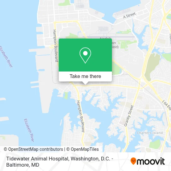 Tidewater Animal Hospital map
