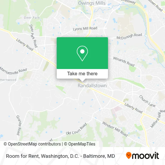 Room For Rent map