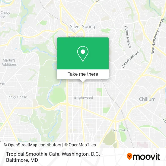 Tropical Smoothie Cafe map