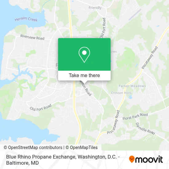Blue Rhino Propane Exchange map