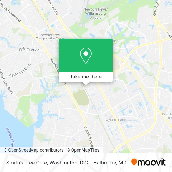 Smith's Tree Care map