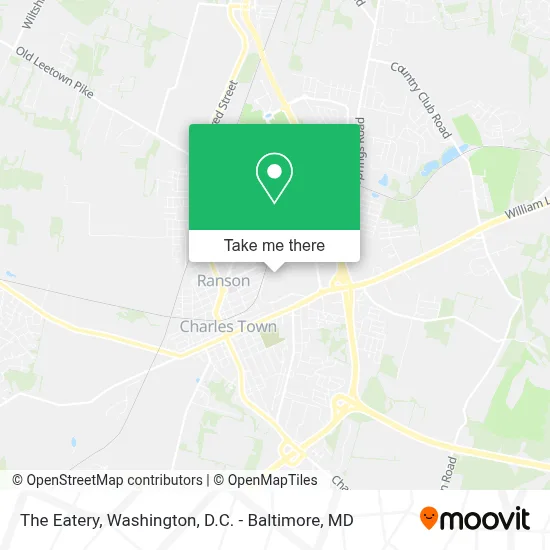 The Eatery map