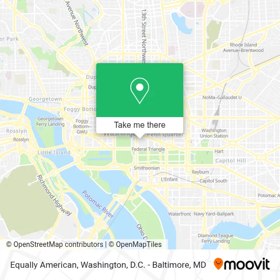 Equally American map