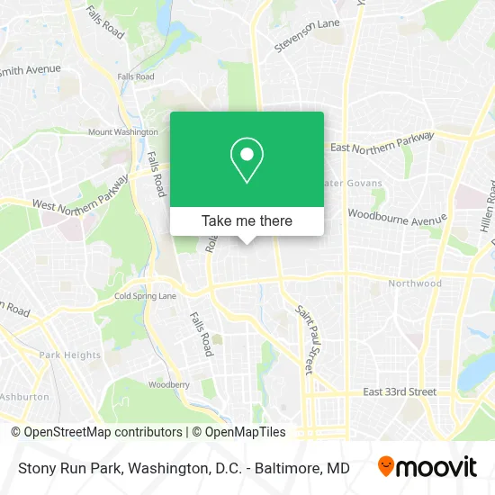 Stony Run Park map