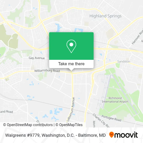 Walgreens #9779 map