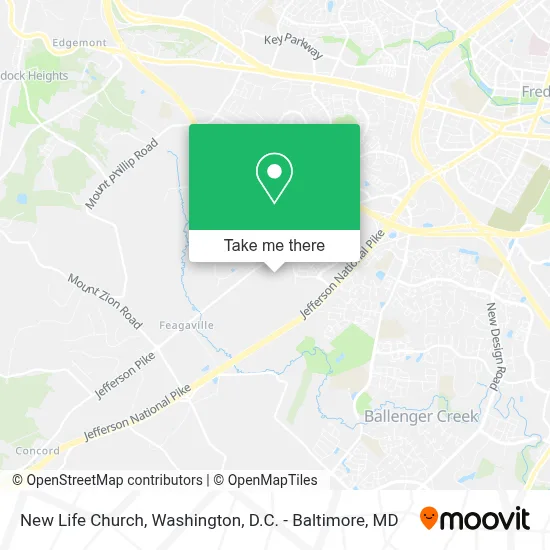 New Life Church map