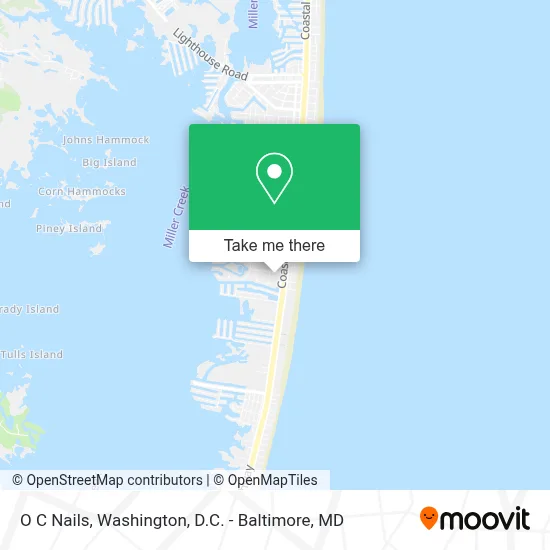 O C Nails map