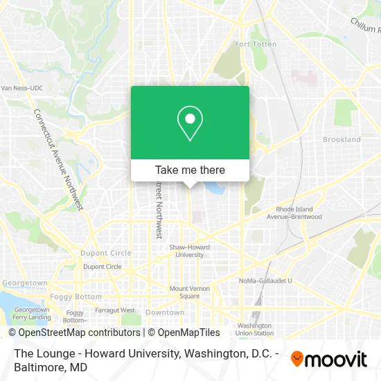 The Lounge - Howard University map