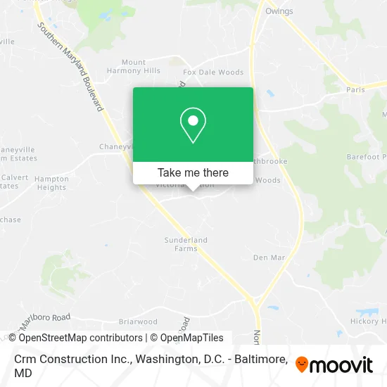 Crm Construction Inc. map