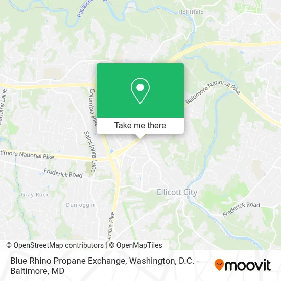 Blue Rhino Propane Exchange map
