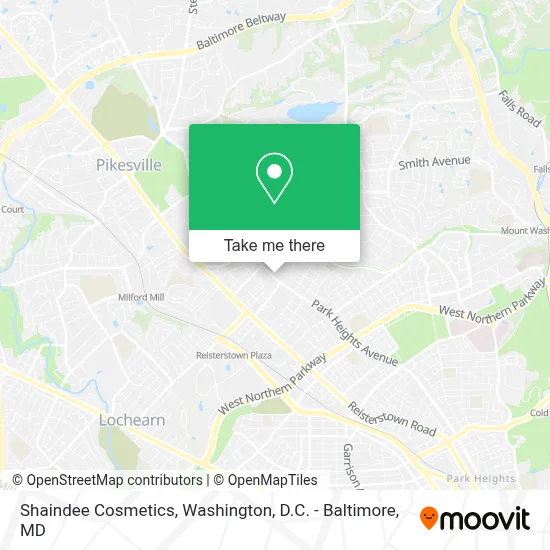 Shaindee Cosmetics map