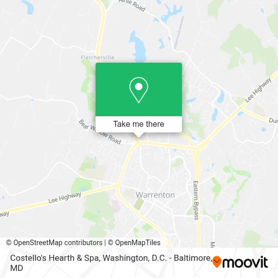 Costello's Hearth & Spa map