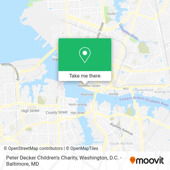 Peter Decker Children's Charity map