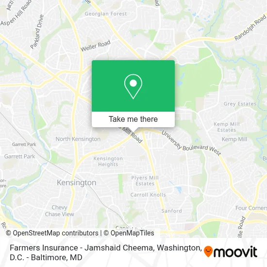 Farmers Insurance - Jamshaid Cheema map