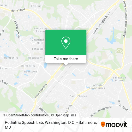 Pediatric Speech Lab map