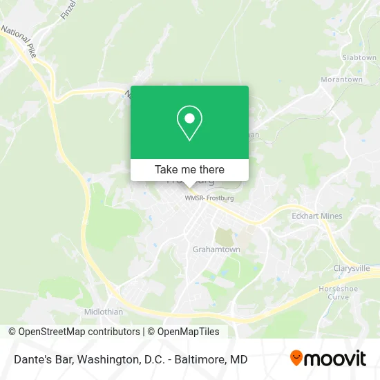 Dante's Bar map