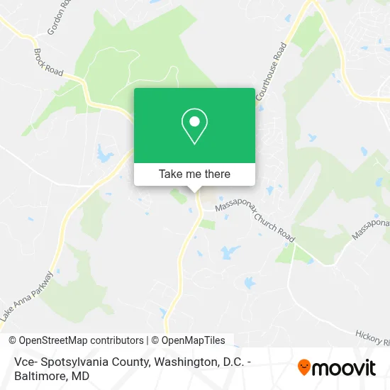 Vce- Spotsylvania County map