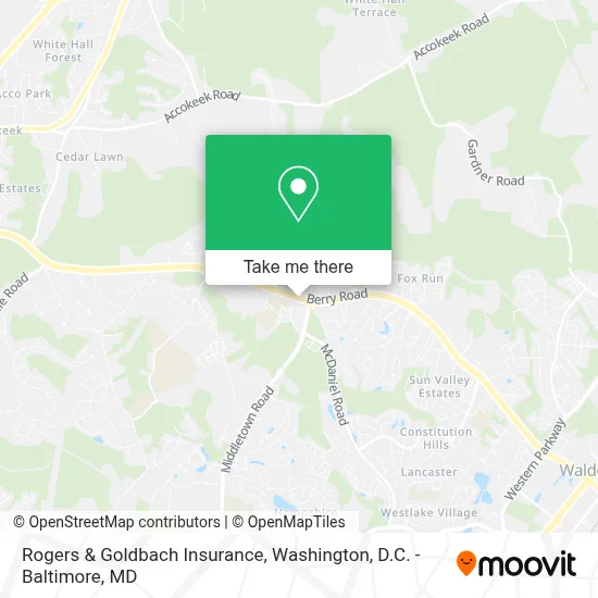 Rogers & Goldbach Insurance map