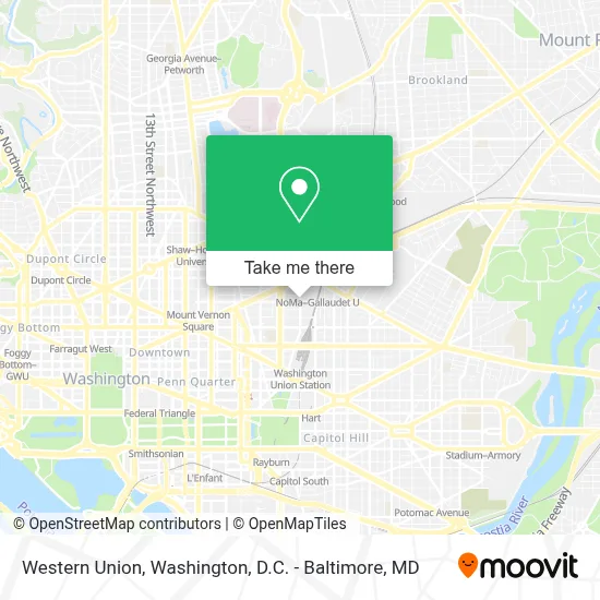 Western Union map