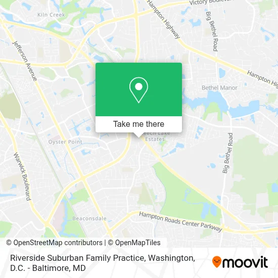 Riverside Suburban Family Practice map