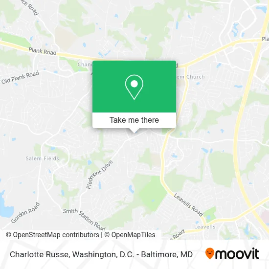 Charlotte Russe map