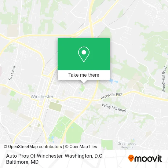 Auto Pros Of Winchester map