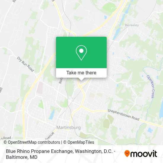 Blue Rhino Propane Exchange map
