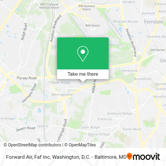 Forward Air, Faf Inc map