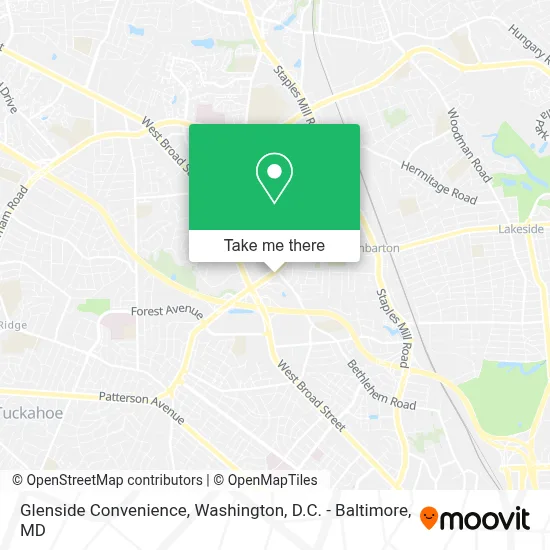 Glenside Convenience map