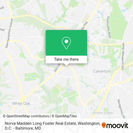 Norva Madden Long Foster Real Estate map